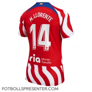 Atletico Madrid Marcos Llorente #14 Hemma Matchtröja Dam 2022-23 Kortärmad